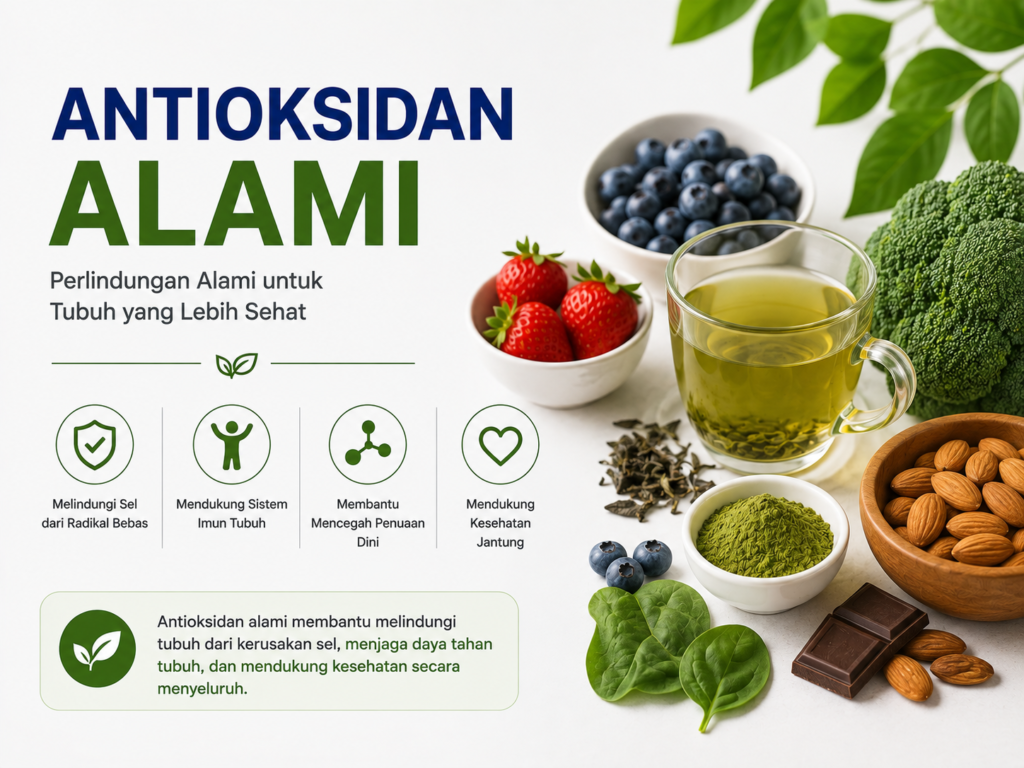 Antioksidan Alami: Manfaat, Sumber & Cara Memaksimalkan antioksidan alami