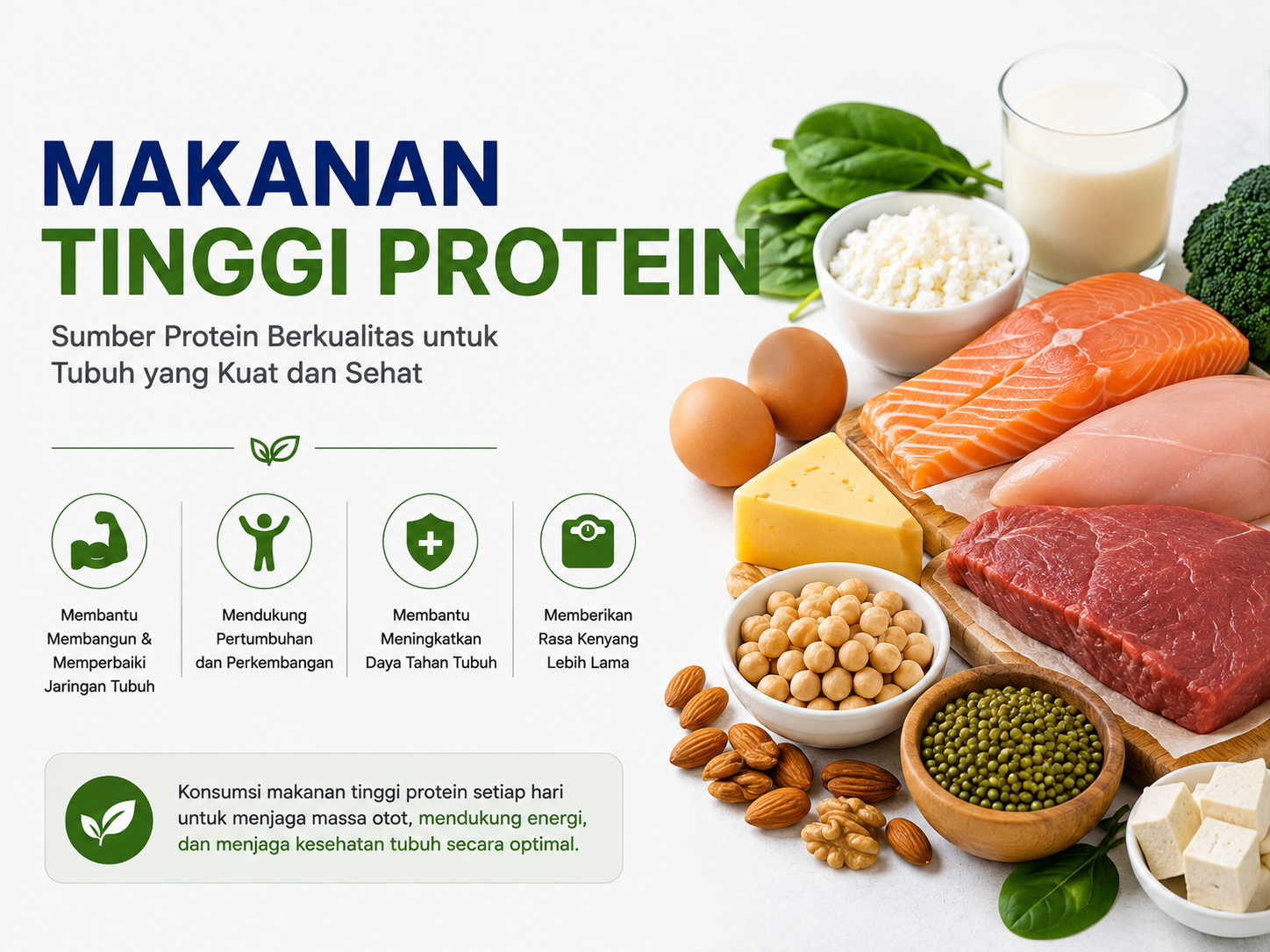 makanan tinggi protein panduan lengkap untuk kesehatan optimal