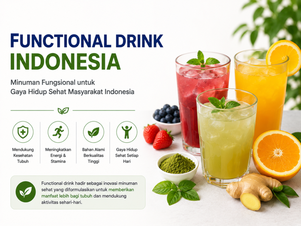Minuman Fungsional Indonesia: Tren, Manfaat & Pilihan minuman fungsional indonesia